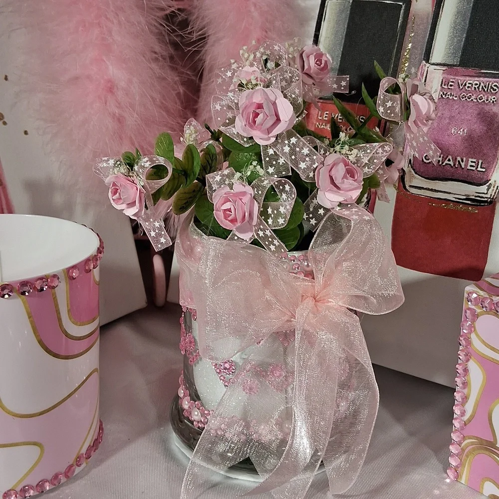 FOR DESK WHIT MINI BOUQUET SET  4 New 2049